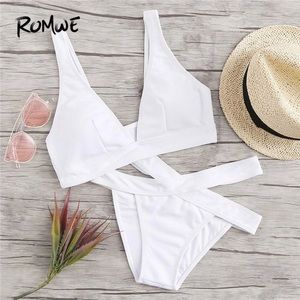 $55 original price white padded bikini set